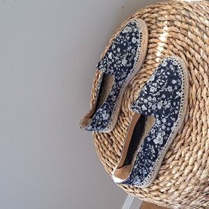 Castaner Womens Joana Navy Floral Print‎ Fabric Espadrilles Loafers EU40/US9.5